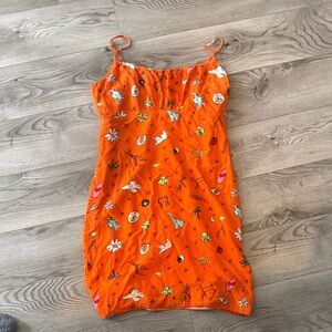 STAUD Bell Dress - Good Vibes Nectarine 🍑